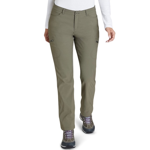 Eddie Bauer Women's Storm Repel Fleece Plaid Lined Lightweight Stretch Casual Pants main image 1